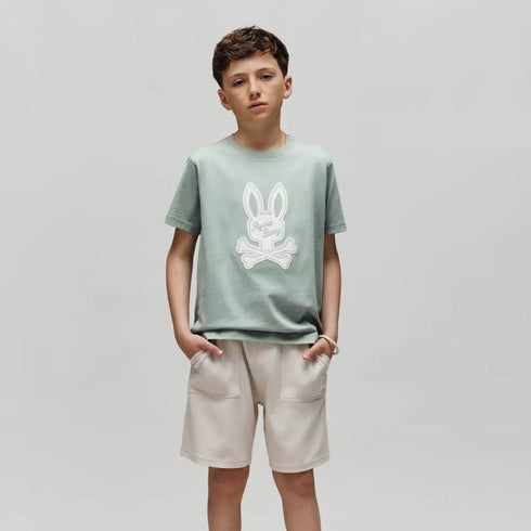 CAMISETA VERDE DERECK PSYCHO BUNNY KIDS
